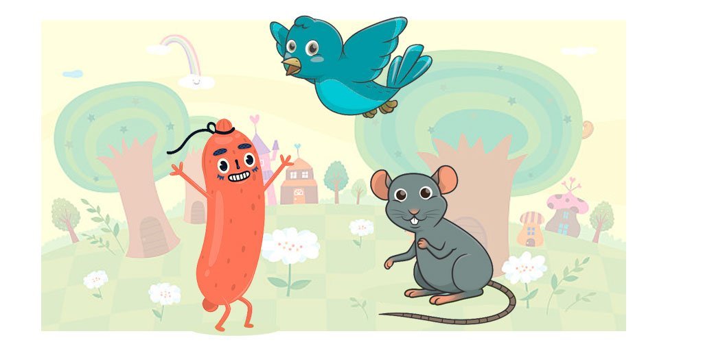 El ratoncillo el pajarito y la salchicha — Los Hermanos Grimm
