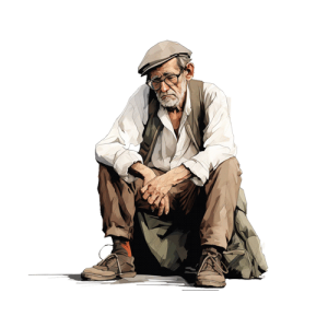 El viejo en el puente